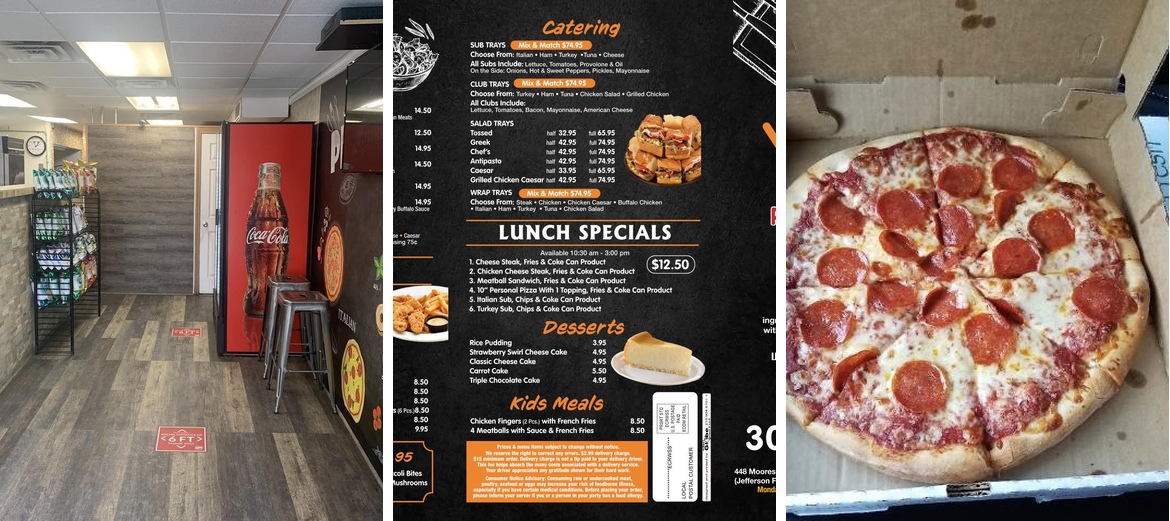 3 D's Pizza Menu