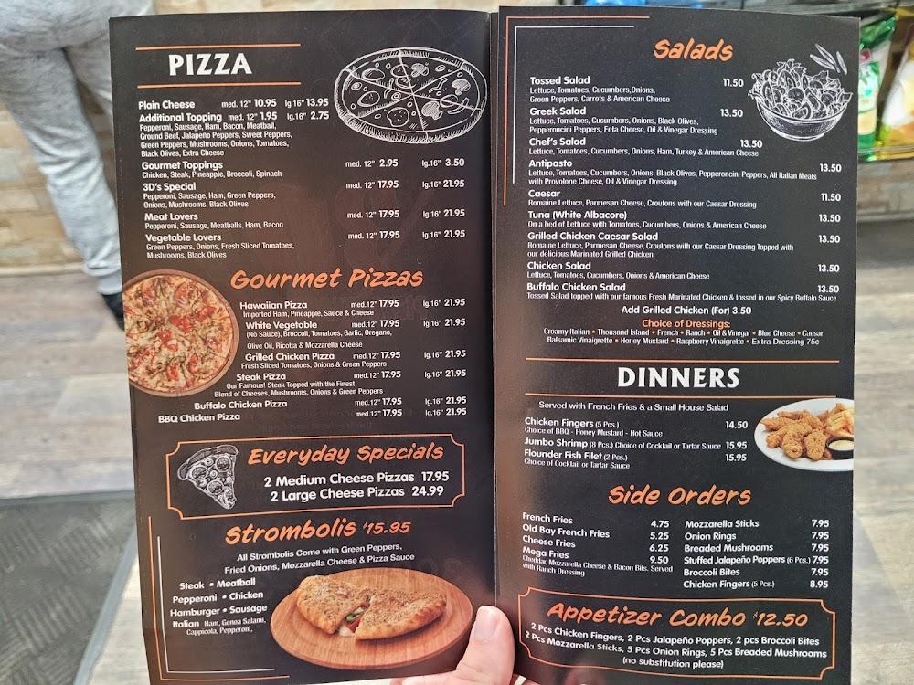 3 D's Pizza Menu image 2